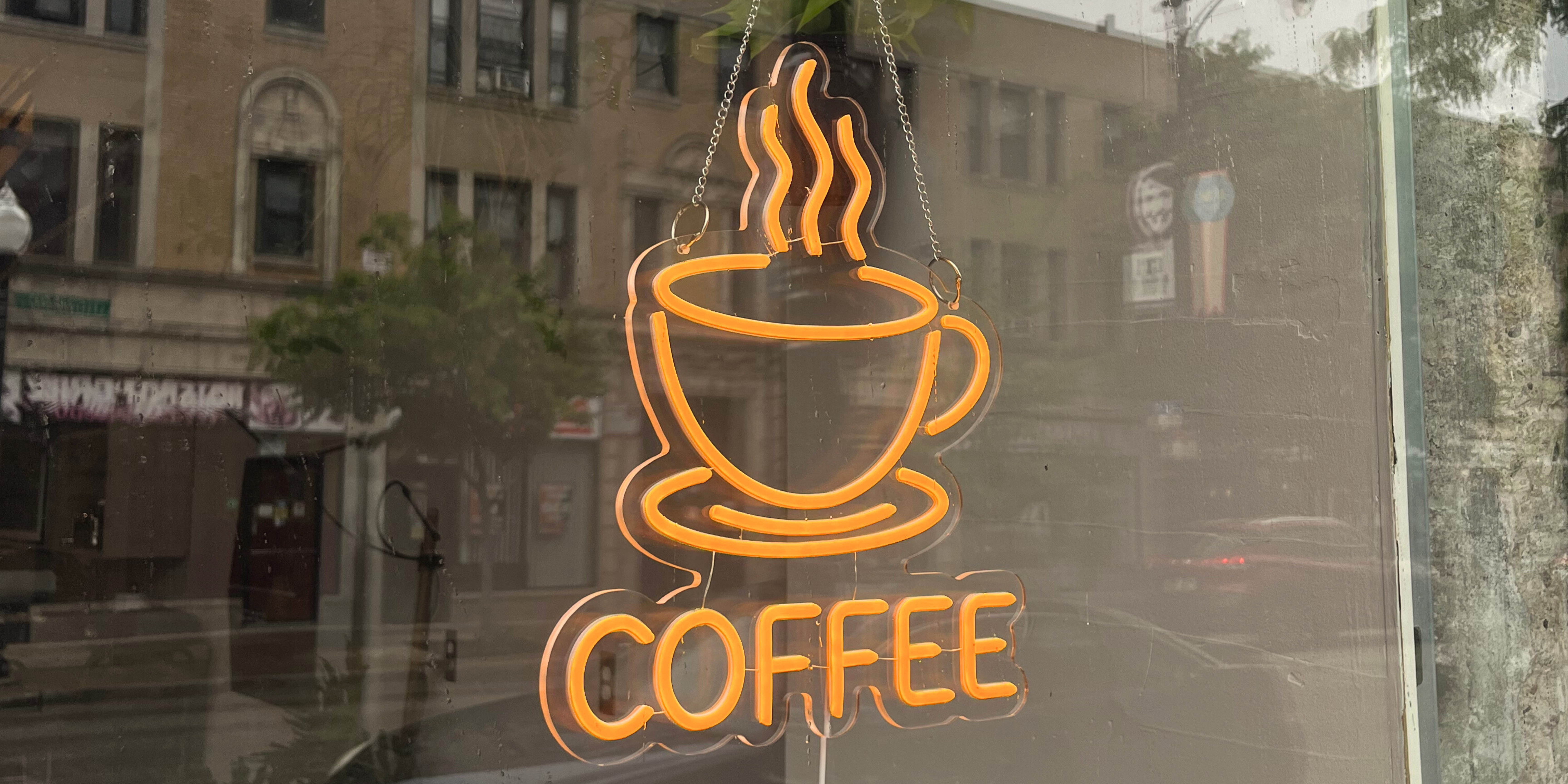 rogers, coffee, sign, led